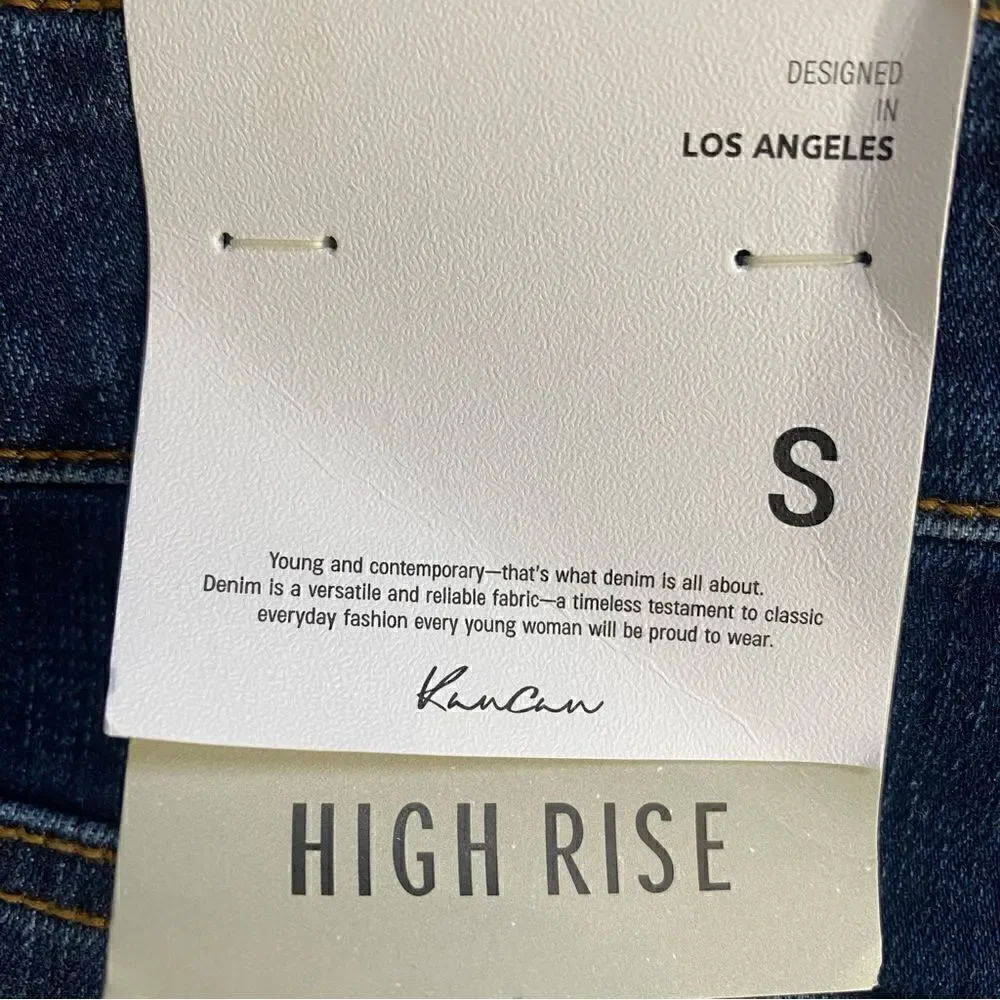 KanCan Stand By You Blue high rise denim jean Shorts new